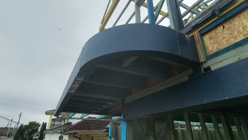 Timber frame structure built by Euro Carpentry